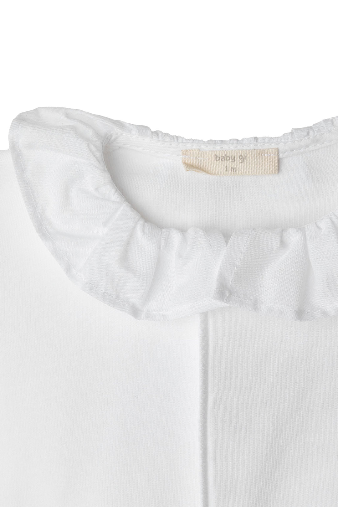 Baby Gi Cotton Angel Wing Ruffle Collar Sleepsuit | Millie and John