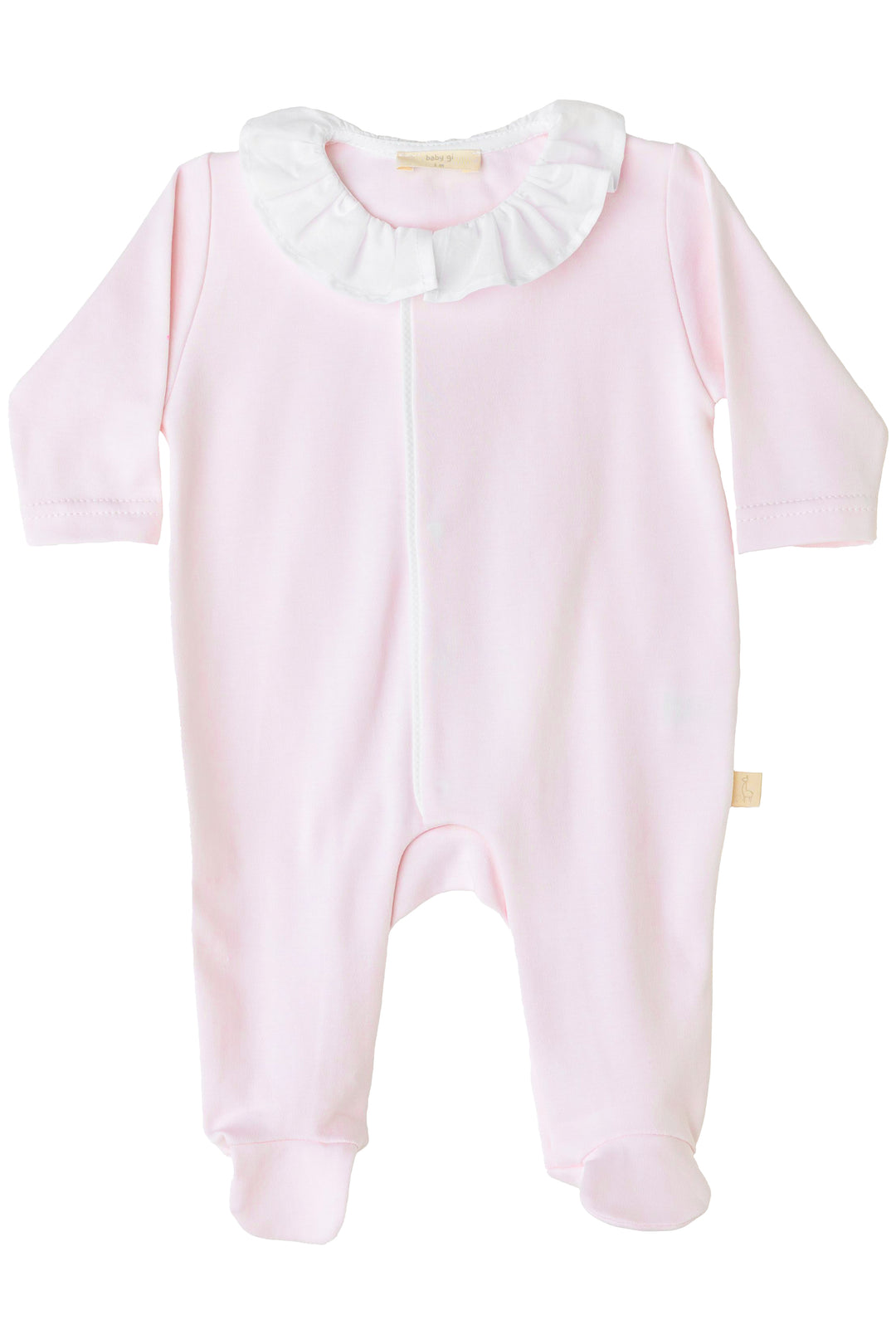 Baby Gi Cotton Angel Wing Ruffle Collar Sleepsuit | Millie and John