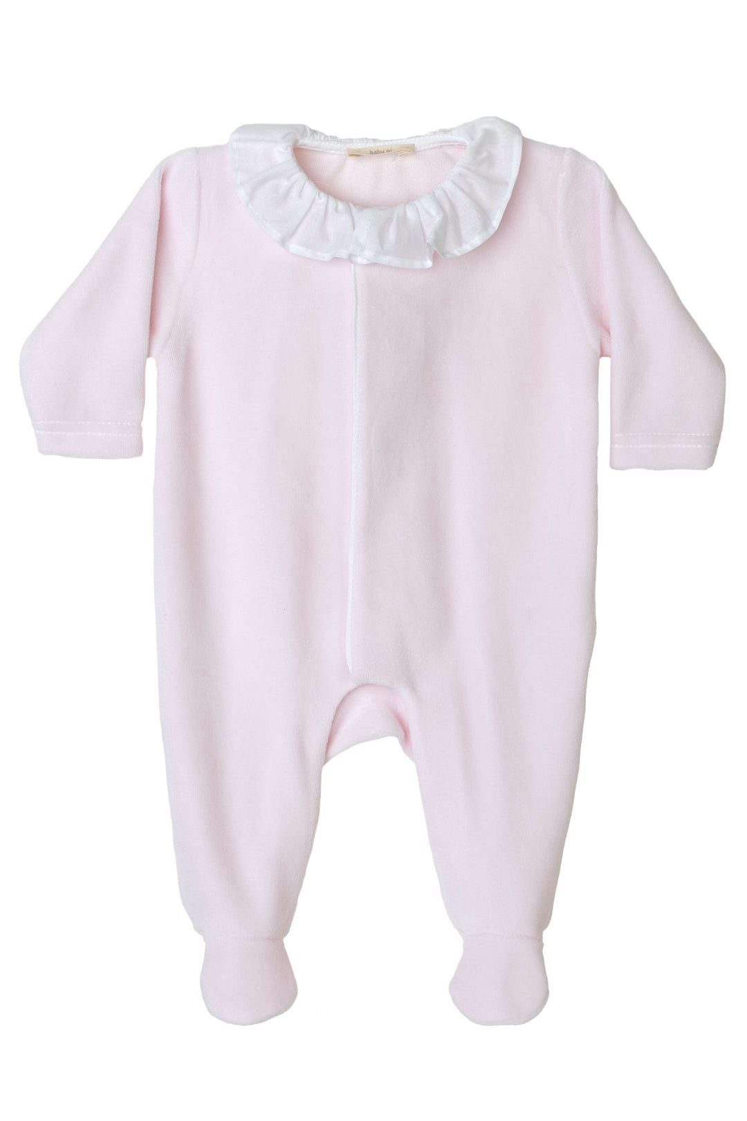 Baby Gi Velour Angel Wing Ruffle Collar Sleepsuit | Millie and John