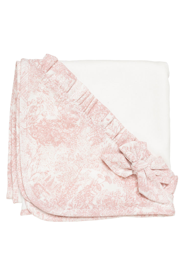 Baby Gi Ivory Velour Toile Sleepsuit, Bib & Blanket Gift Set | Millie and John