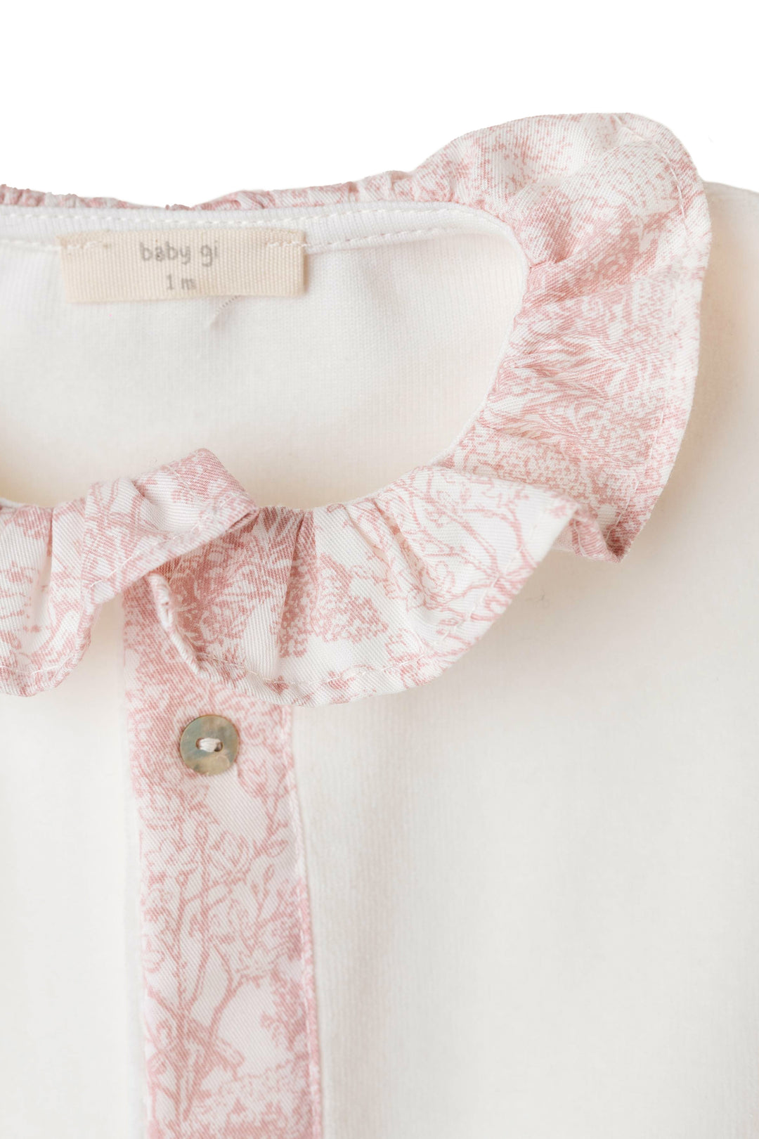 Baby Gi Ivory Velour Toile Sleepsuit, Bib & Blanket Gift Set | Millie and John