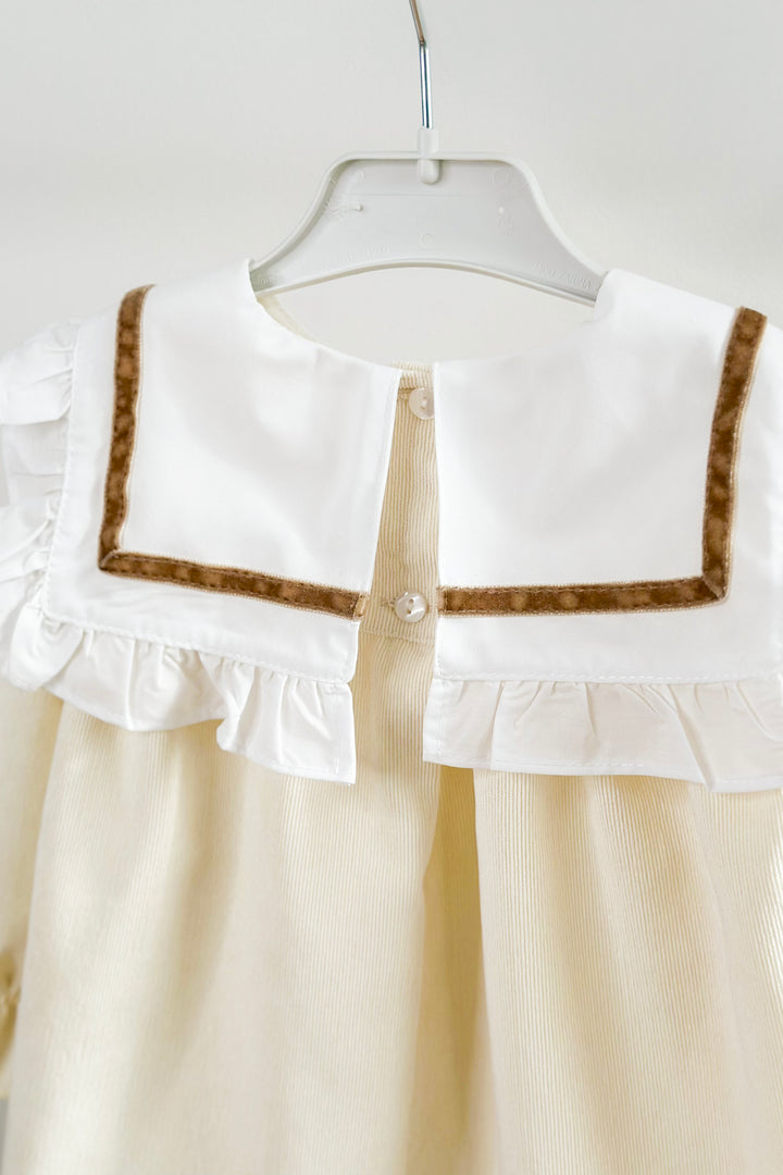 "Lily" Cream Cord Dress