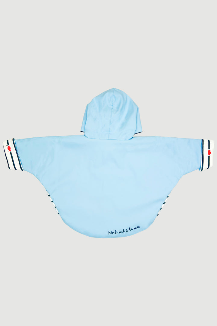 "Georgie" Sky Blue Waterproof Cape