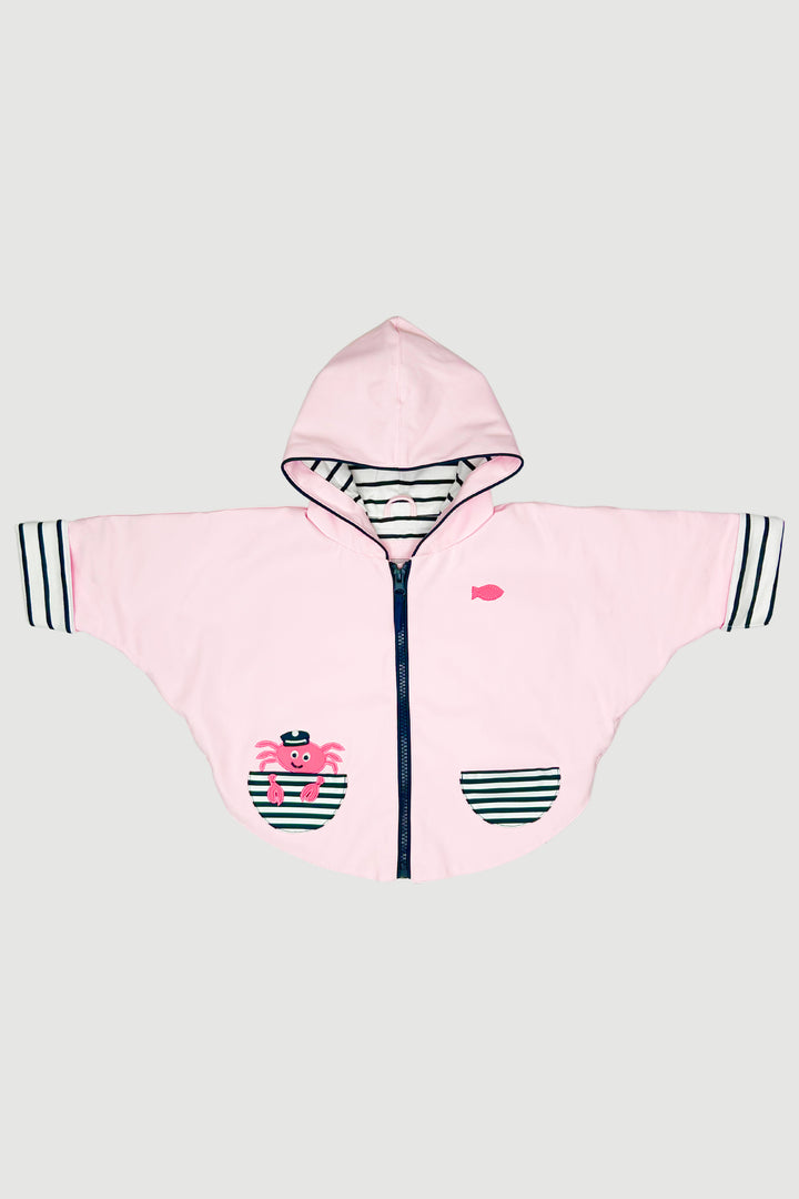 "Georgie" Pale Pink Waterproof Cape