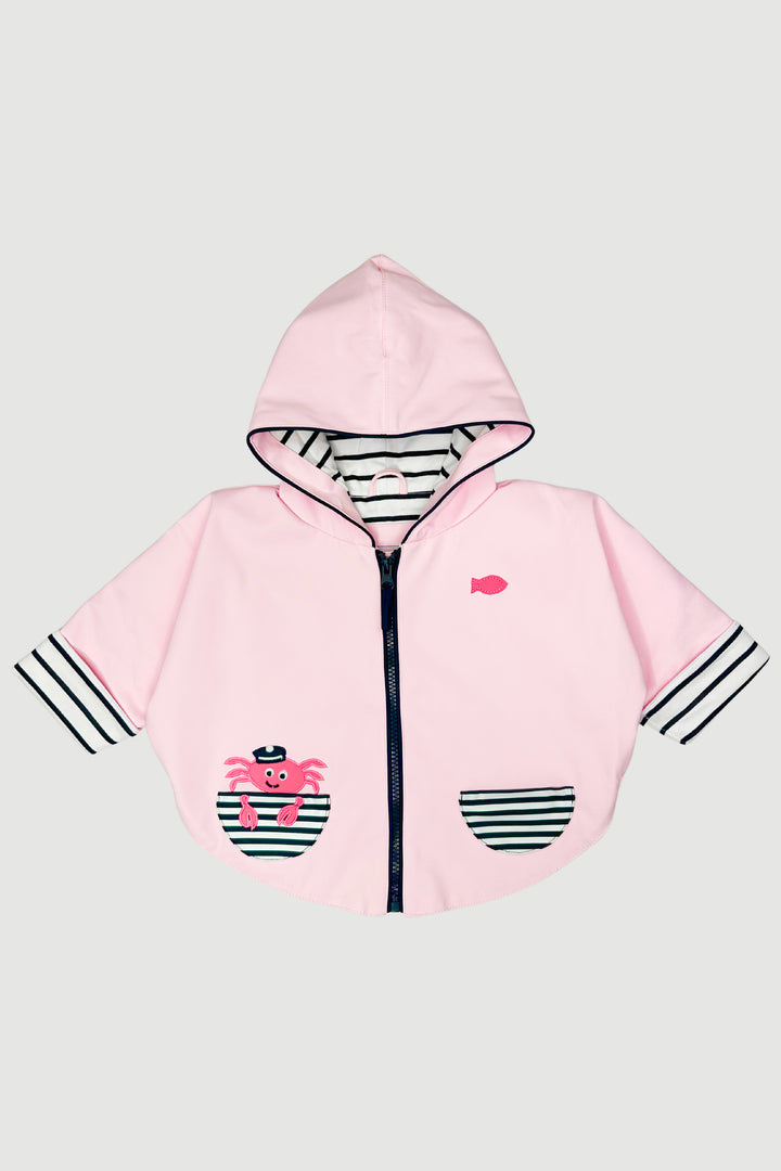"Georgie" Pale Pink Waterproof Cape