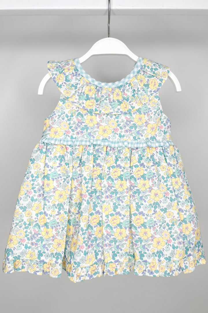 Tartaleta "Pippa" Lemon & Mint Green Liberty Floral Dress & Bloomers | Millie and John