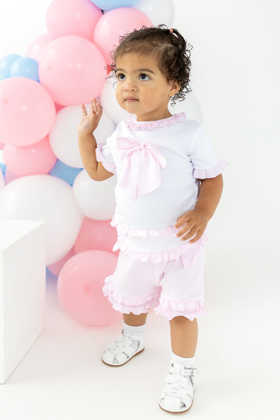 Blues Baby "Talulla" Pink Blouse & Shorts | Millie and John