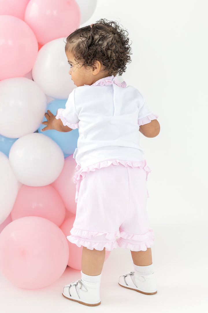 Blues Baby "Talulla" Pink Blouse & Shorts | Millie and John