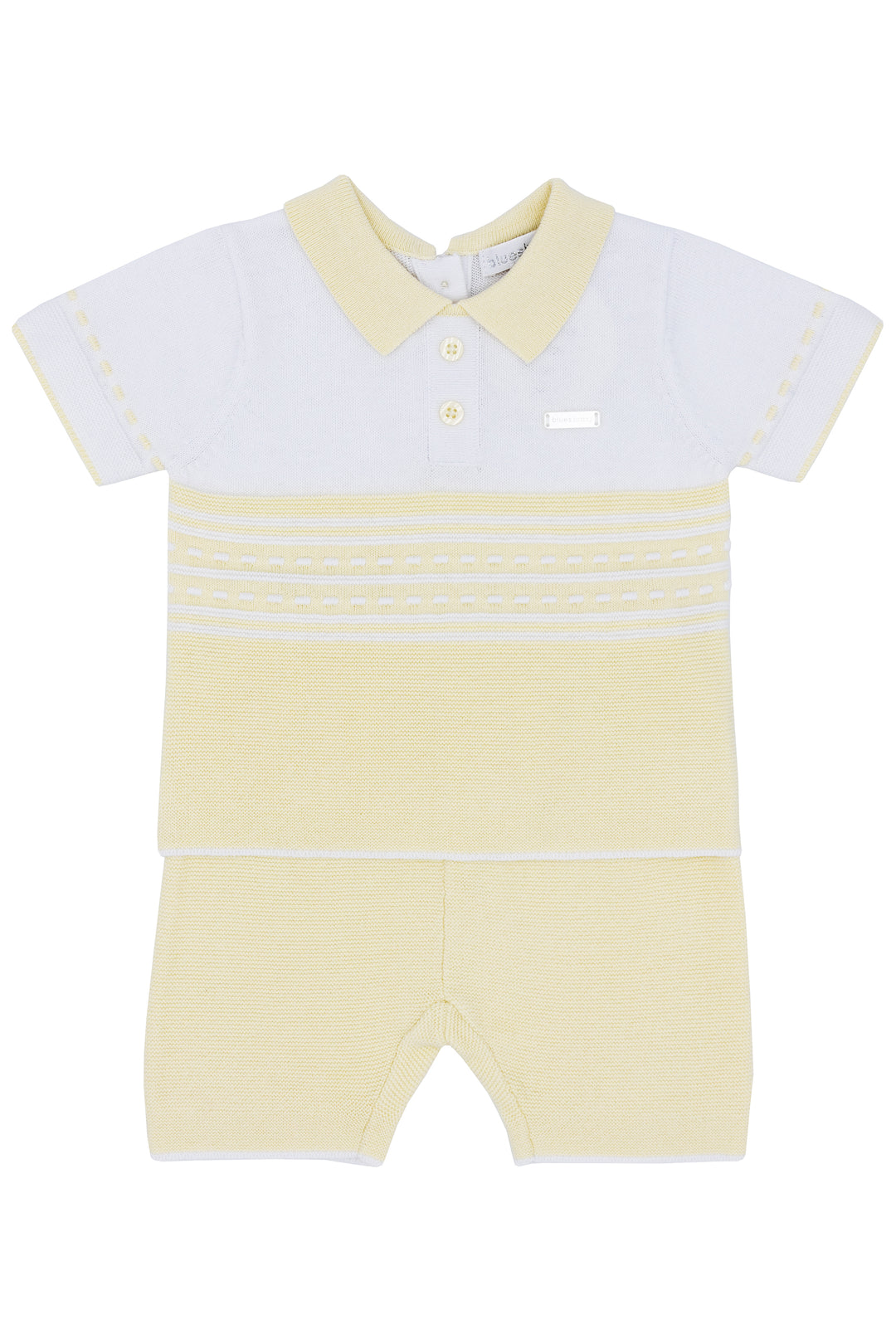 Blues Baby "Archie" Lemon Knit Polo Shirt & Shorts | Millie and John