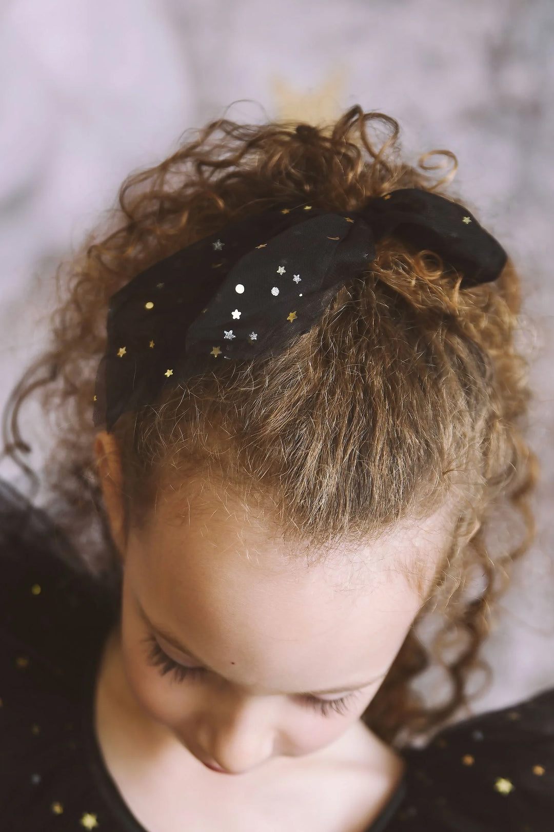 Celestial Tulle Bow Scrunchie