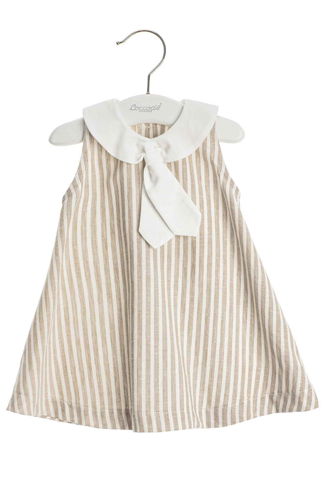 Coccodè "Scarlet" Linen Stripe Sailor Dress | Millie and John