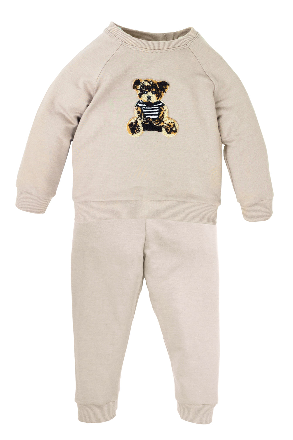 Jamiks "Timothy" Beige Bamboo Teddy Tracksuit | Millie and John