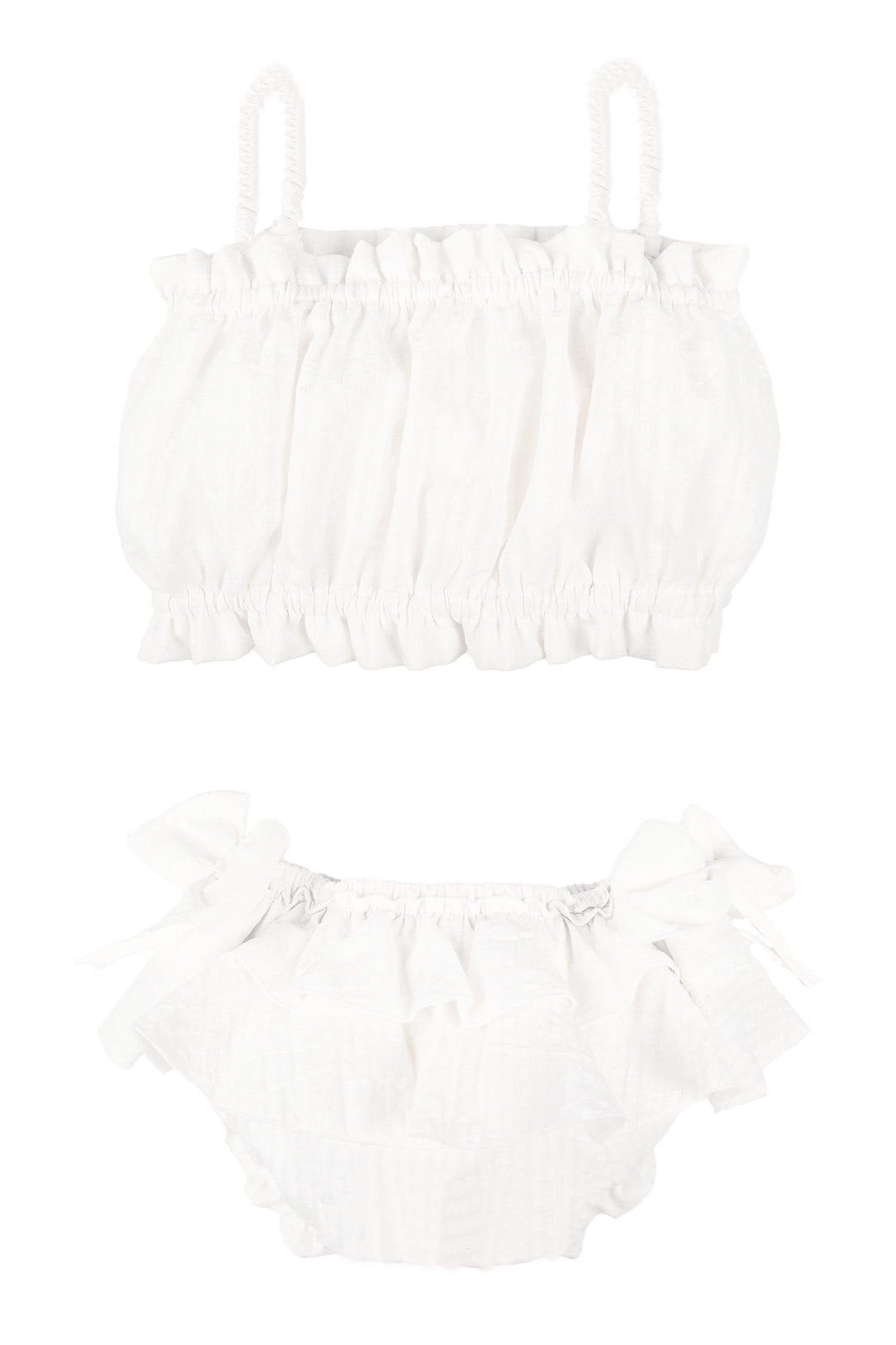 Jamiks "Cassidy" Ecru Cheesecloth Top & Bloomers | Millie and John