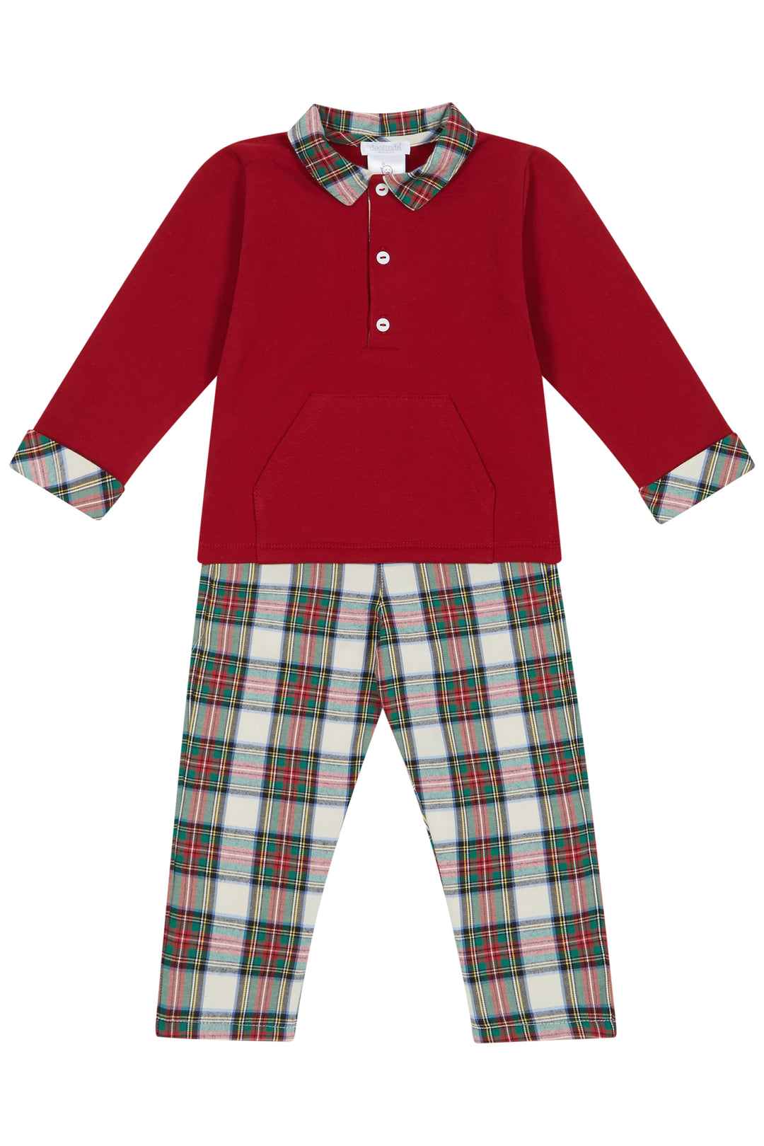 "Raymond" Red & Green Tartan Top & Trousers