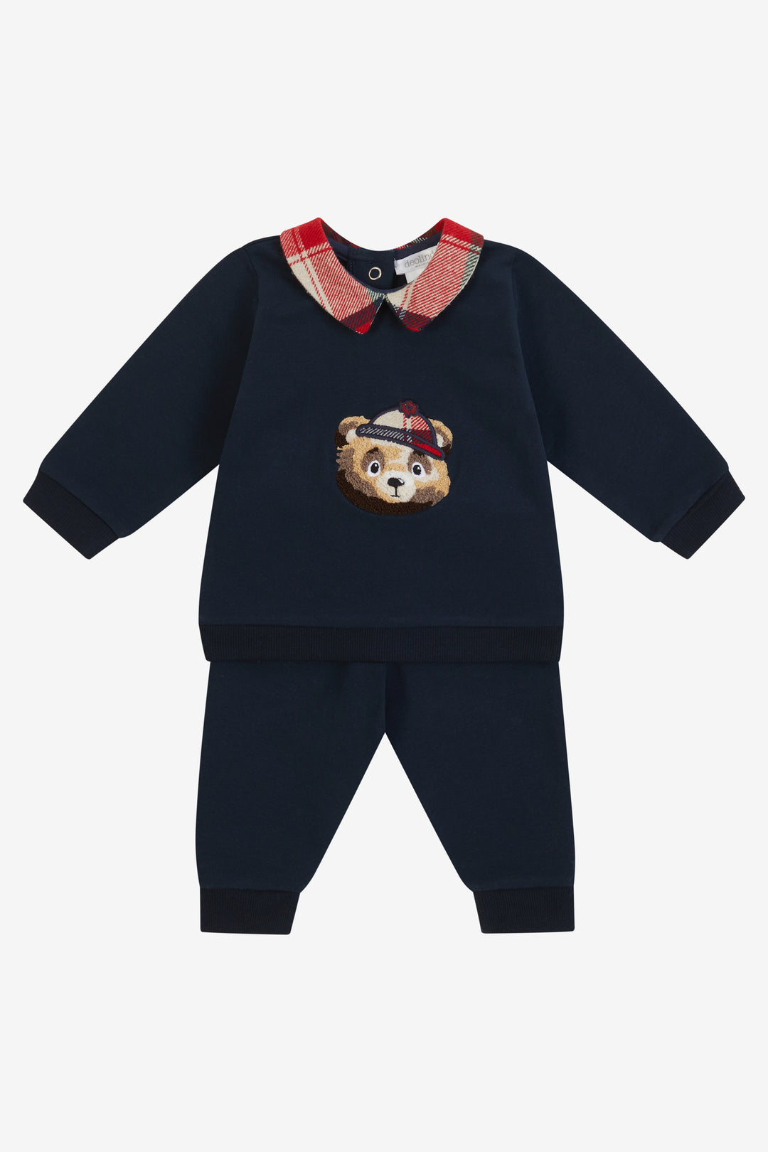 PREORDER "Ewan" Navy Tartan Bear Tracksuit