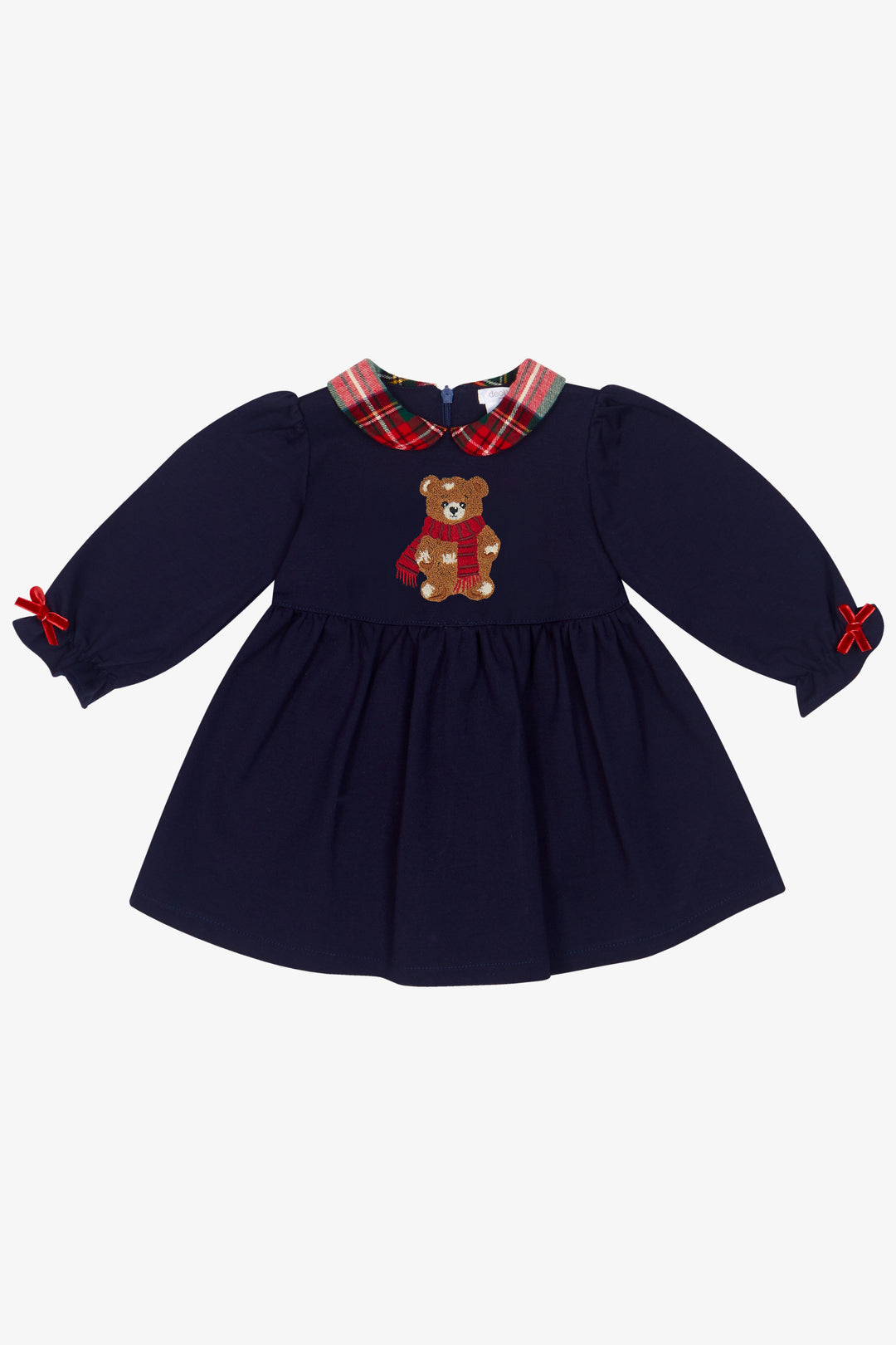 "Elsie" Navy Tartan Bear Dress