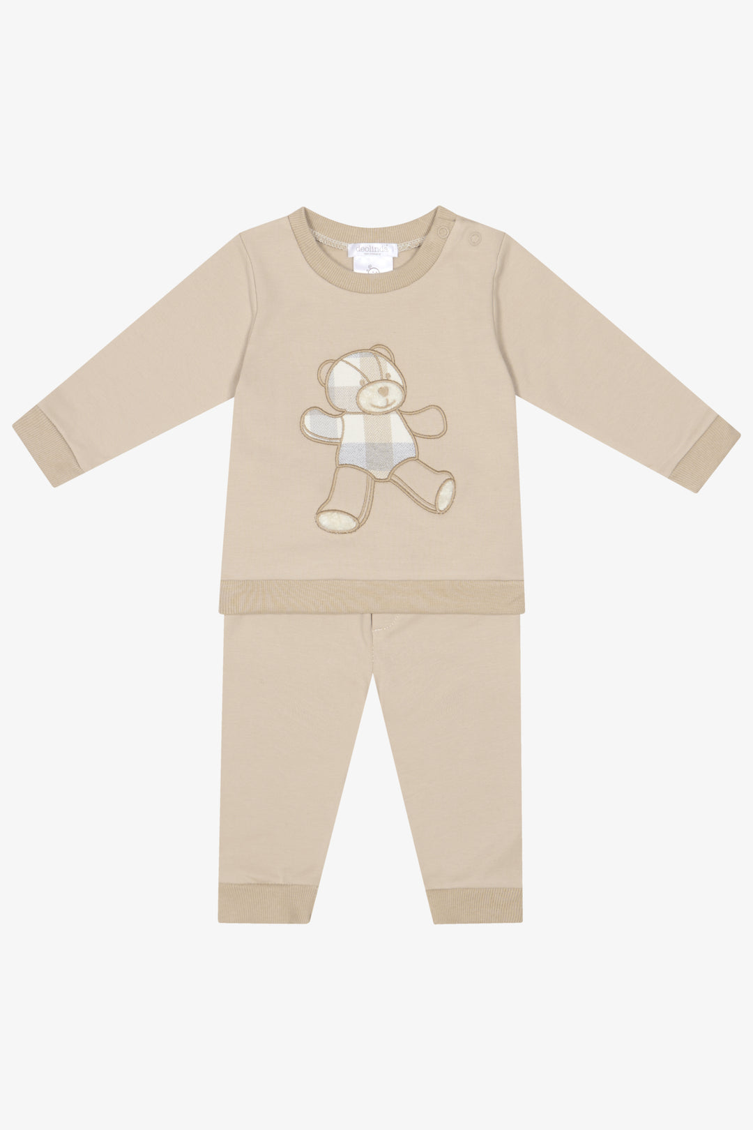 "Theo" Beige Bear Top &amp; Trousers