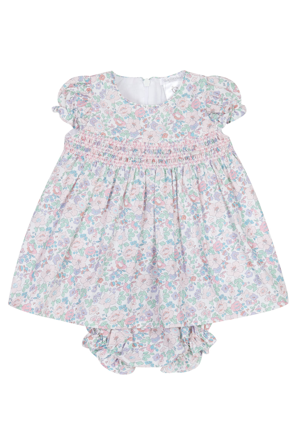 Deolinda PREORDER "Adelaide" Lilac Floral Smocked Dress & Bloomers | Millie and John