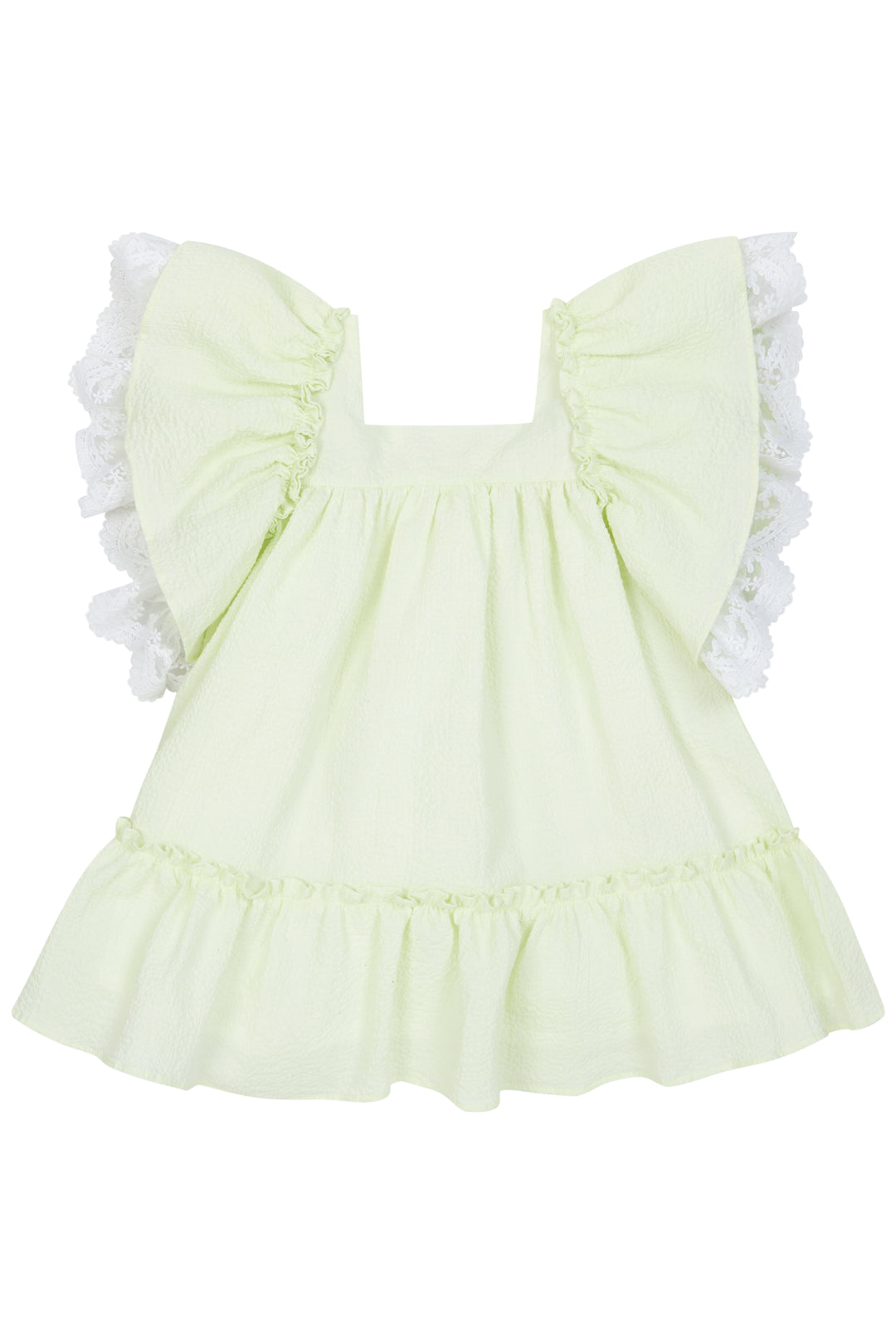 Deolinda PREORDER "Athena" Pale Green Lace Dress | Millie and John