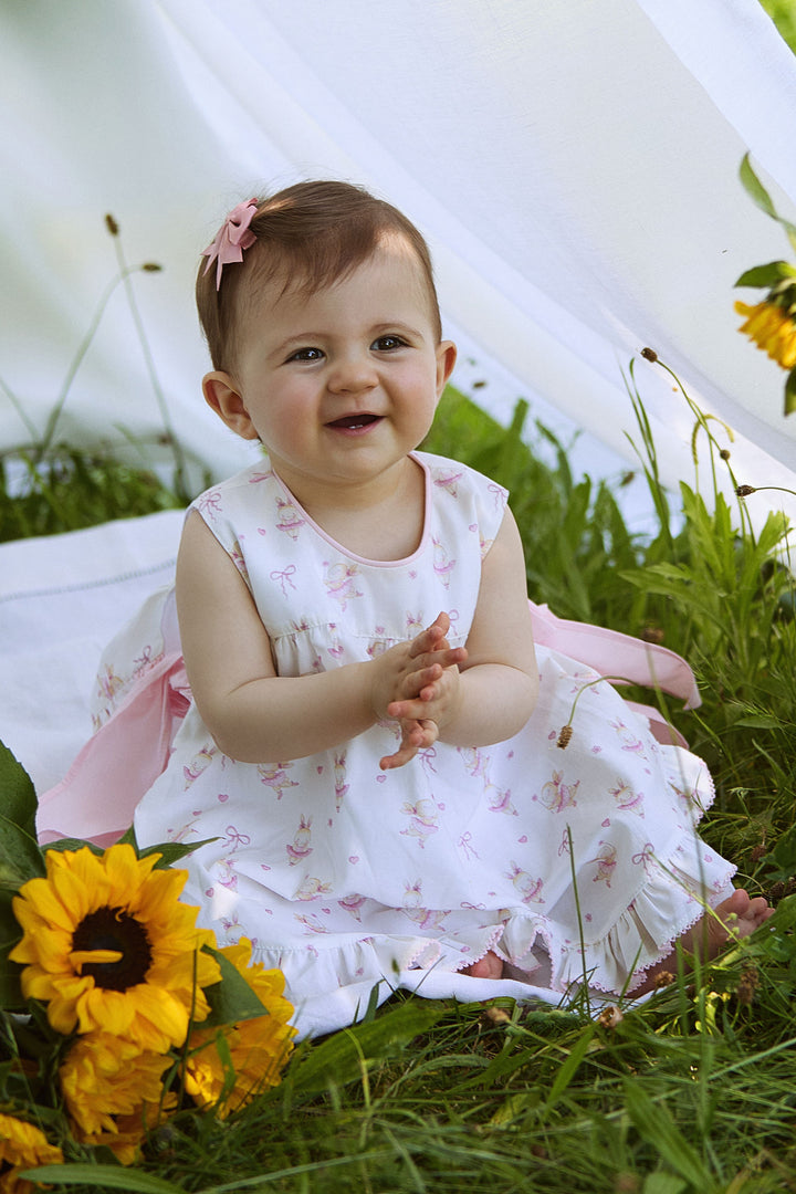 "Elsie" Pink Ballerina Bunny Dress & Bloomers