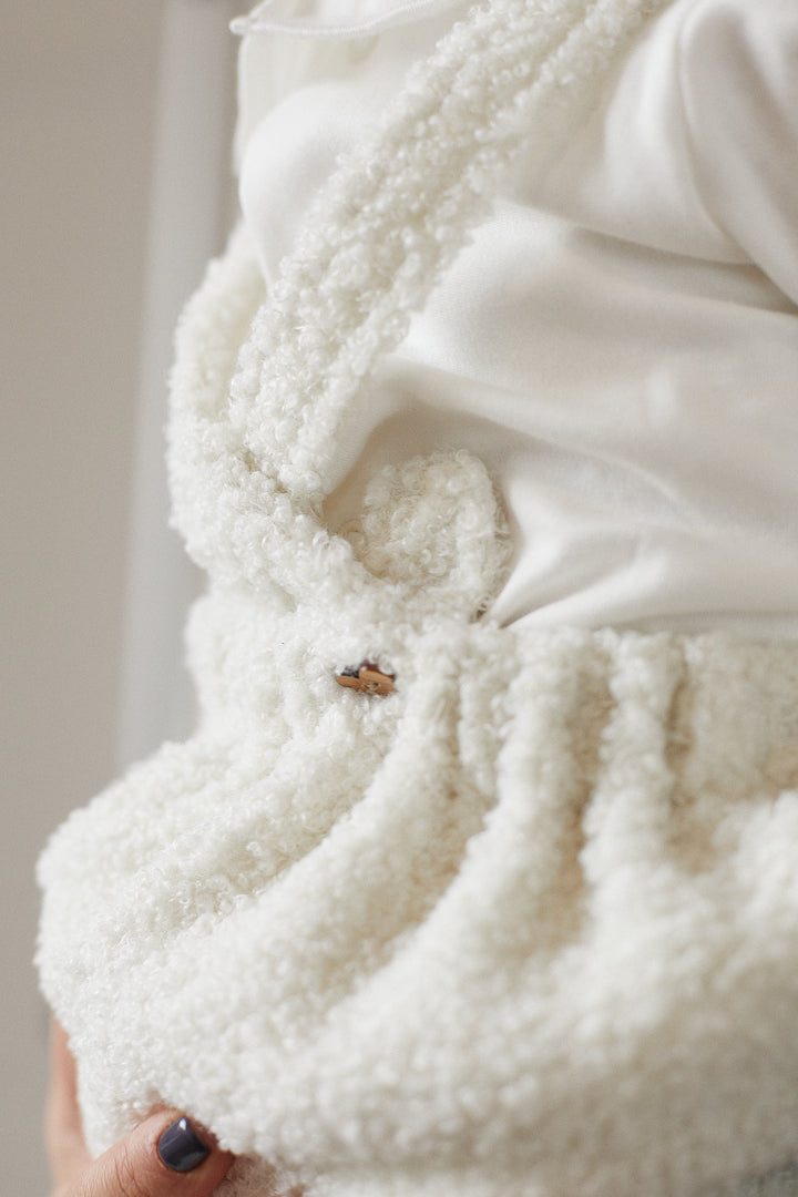 Deolinda "Mae" Ivory Blouse & Bouclé Dress | Millie and John