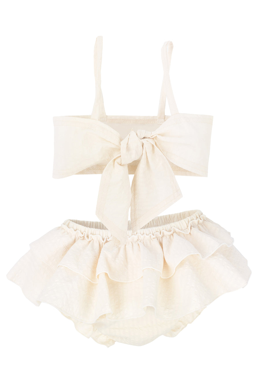 Girls Sage Skort Set- Orange & Aqua by Millie Jay main image 1