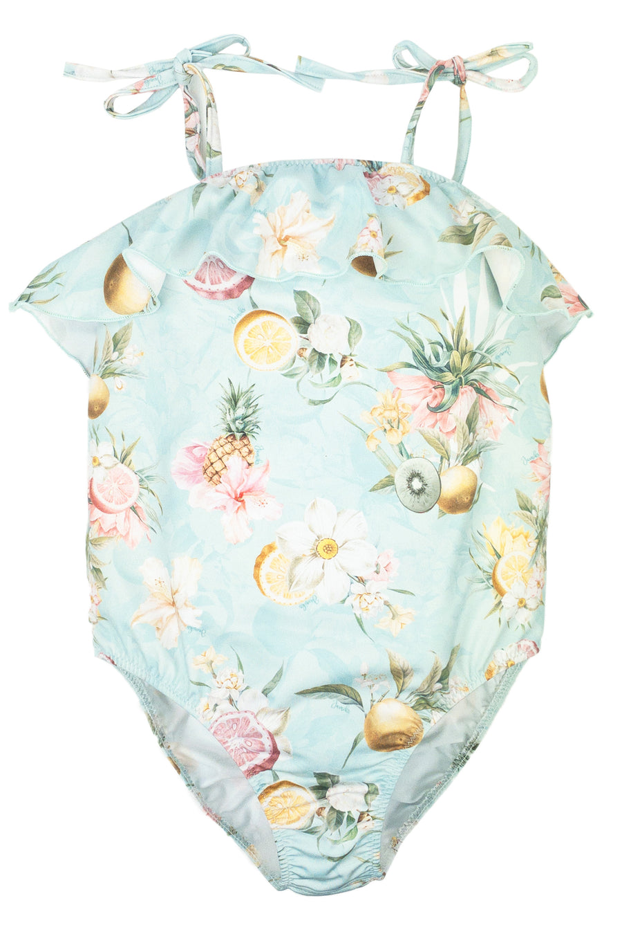 Girls Sage Skort Set- Orange & Aqua by Millie Jay