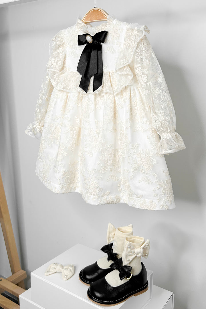 "Cecelia" Cream Lace Dress