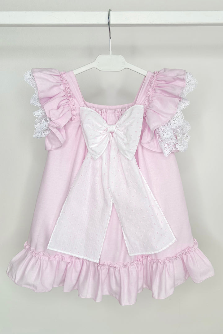 "Luna" Lilac Lace Bow Dress