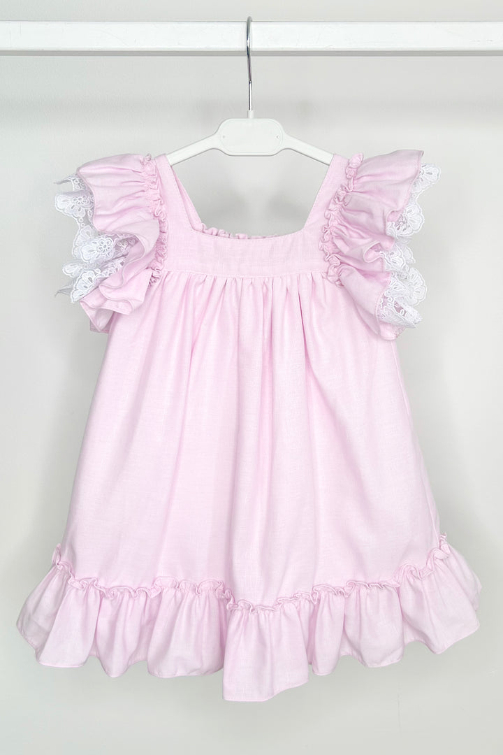 "Luna" Lilac Lace Bow Dress