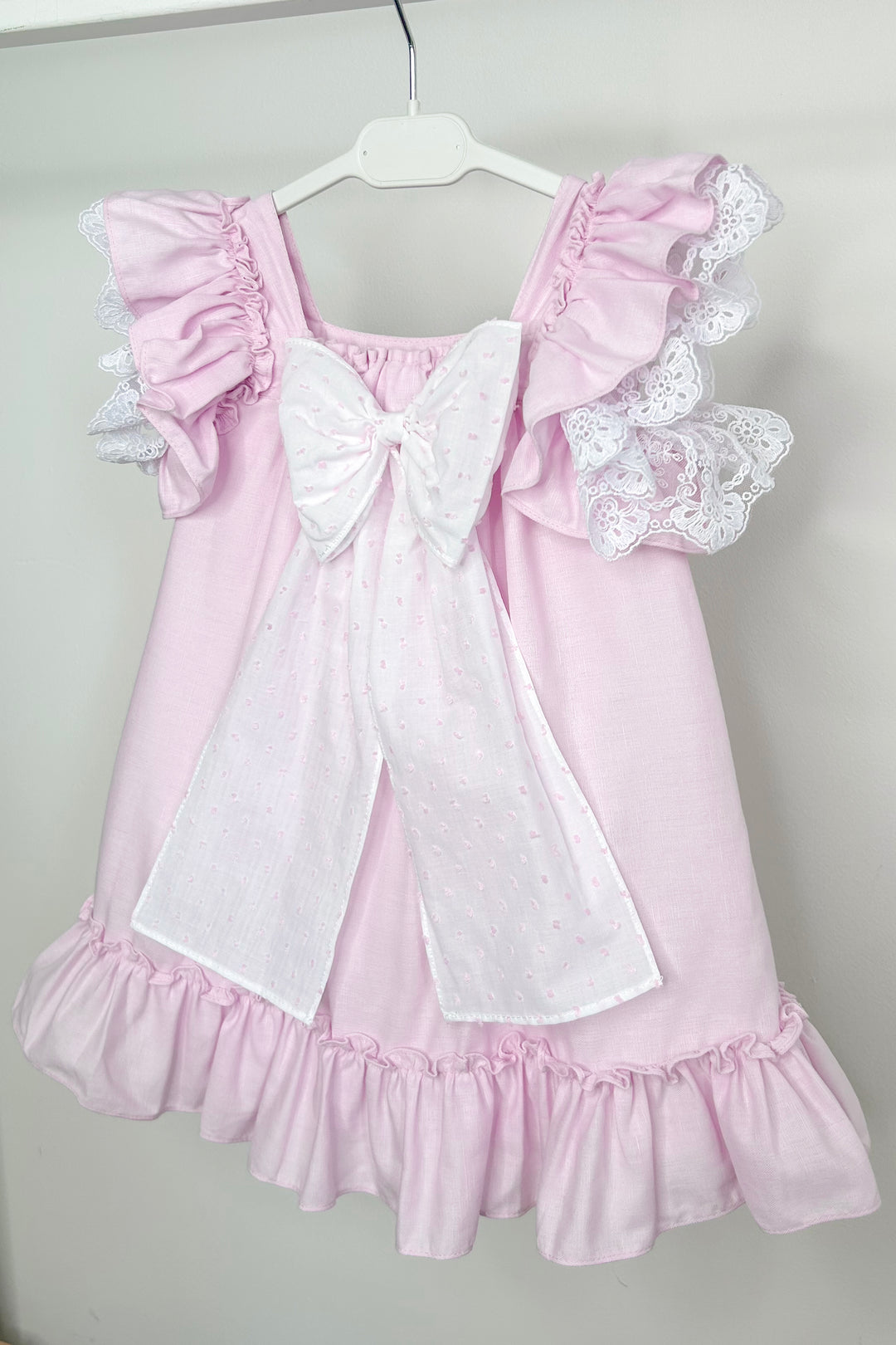 "Luna" Lilac Lace Bow Dress