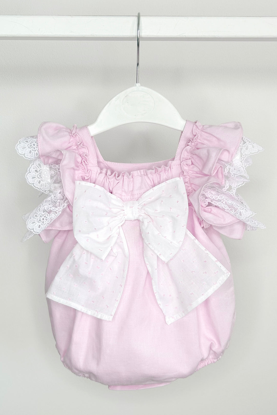 "Bunny" Lilac Lace Bow Romper