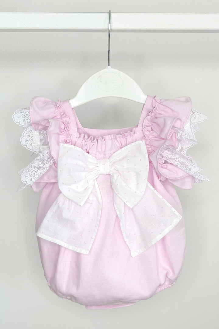 "Bunny" Lilac Lace Bow Romper