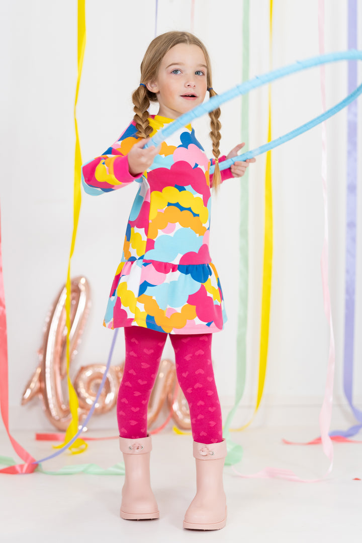 Agatha Ruíz de la Prada "Emilia" Multicoloured Dress & Tights | Millie and John