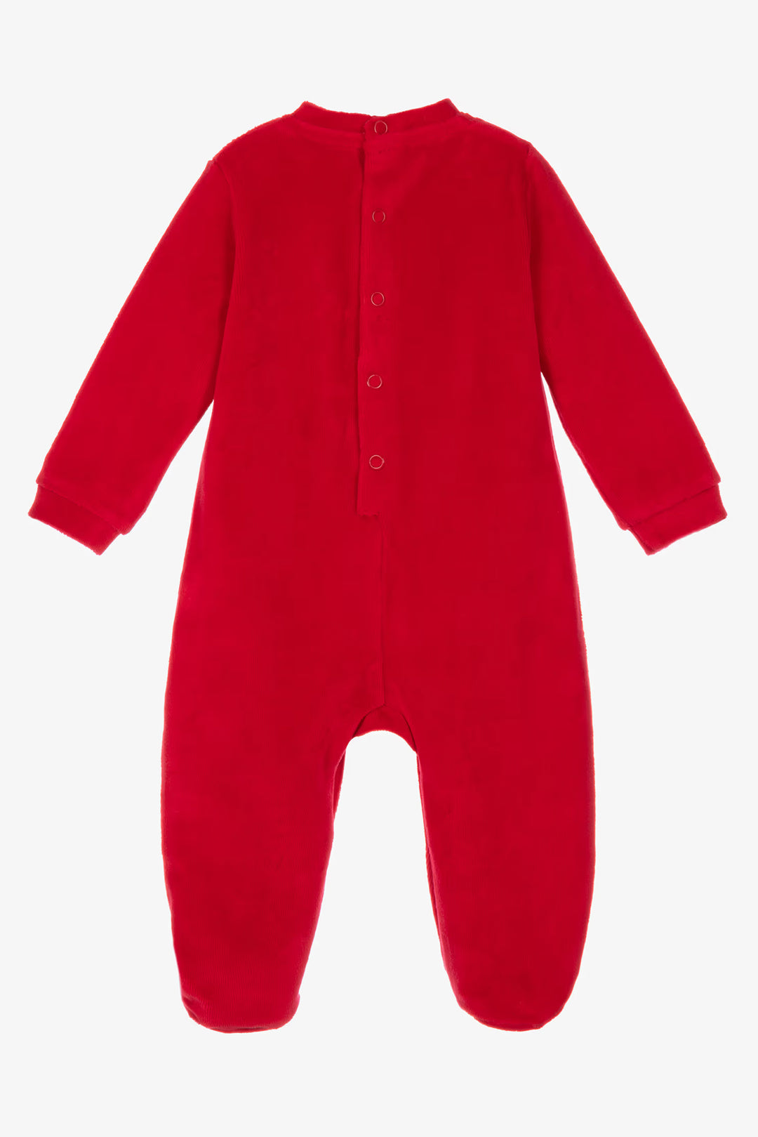"Winston" Red My First Christmas Velour Sleepsuit