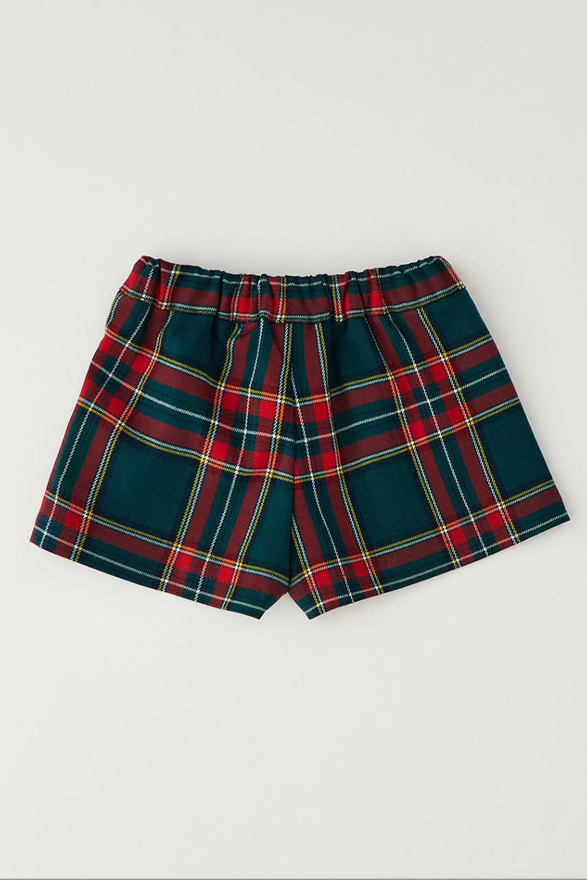 "Tabitha" Red Bunny Jumper &amp; Tartan Shorts Set