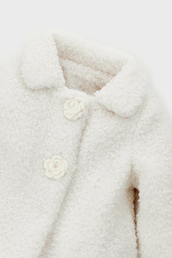 "Delphine" Ivory Sparkle Bouclé Coat