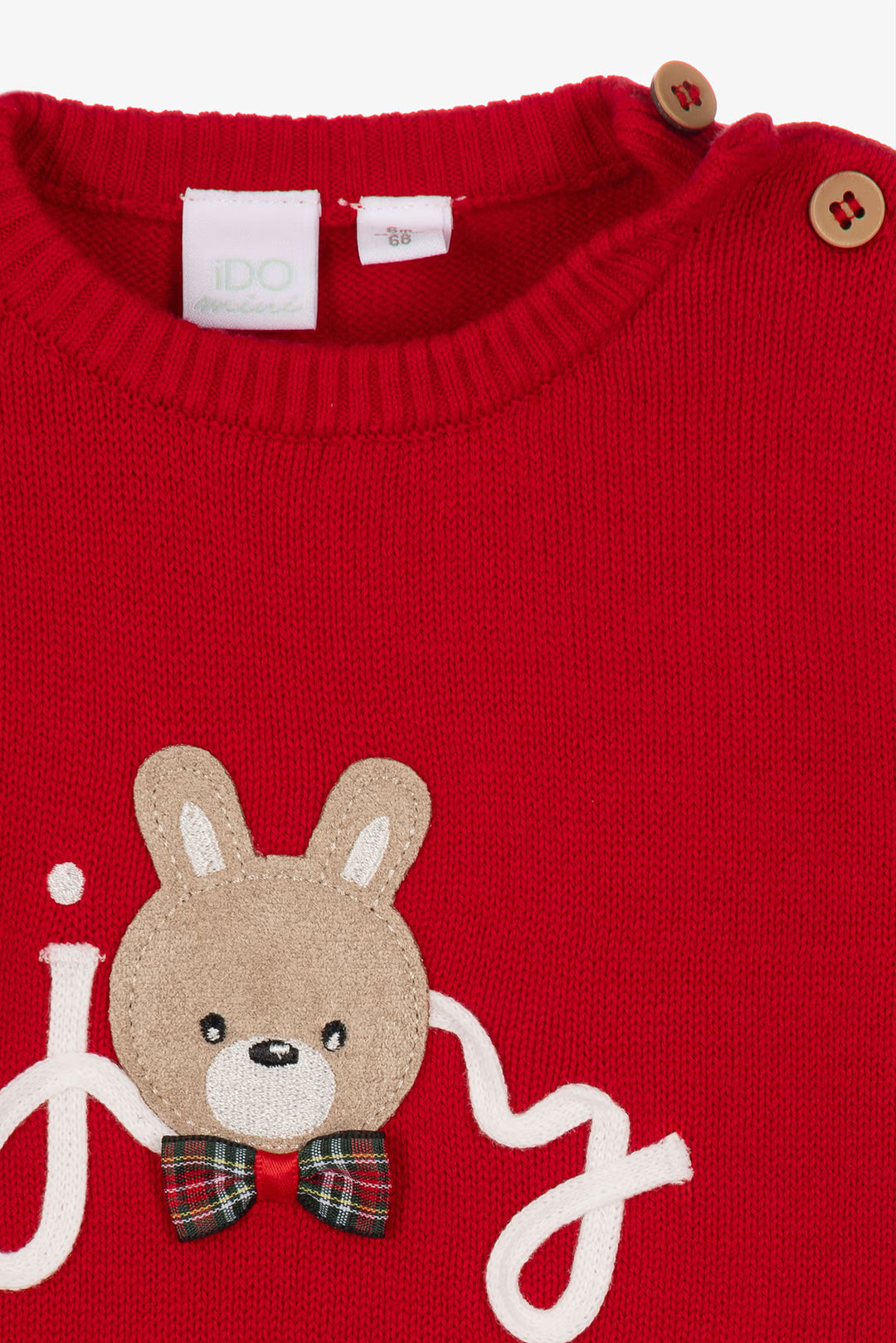 "Wilfred" Red Bunny Jumper &amp; Tartan Trousers Set