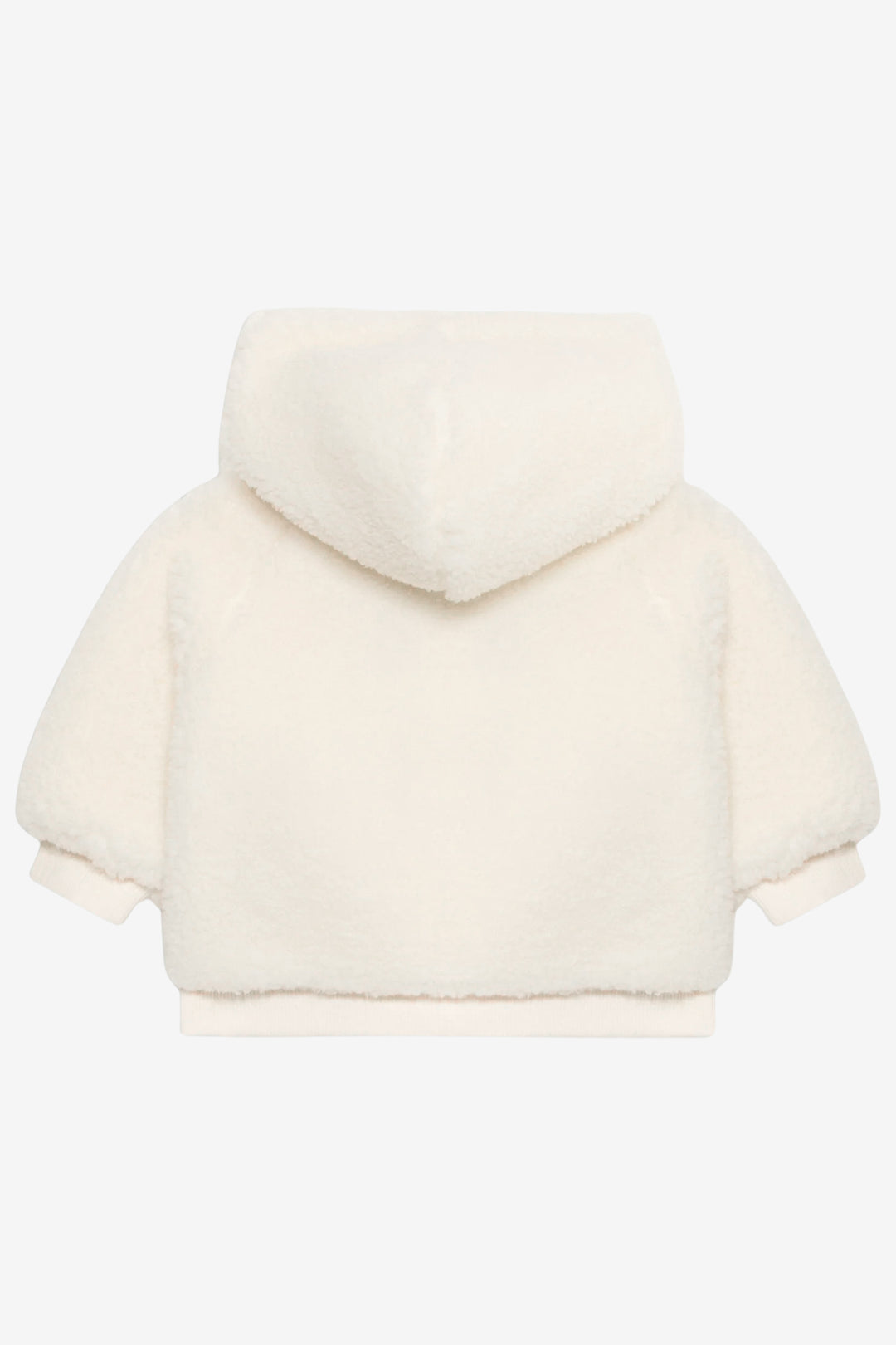 "Noa" Ivory Sherpa Hooded Jacket