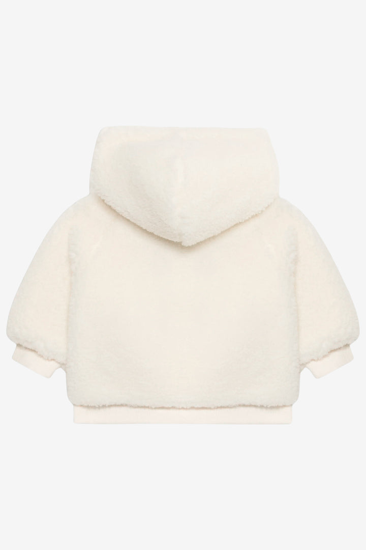 "Noa" Ivory Sherpa Hooded Jacket