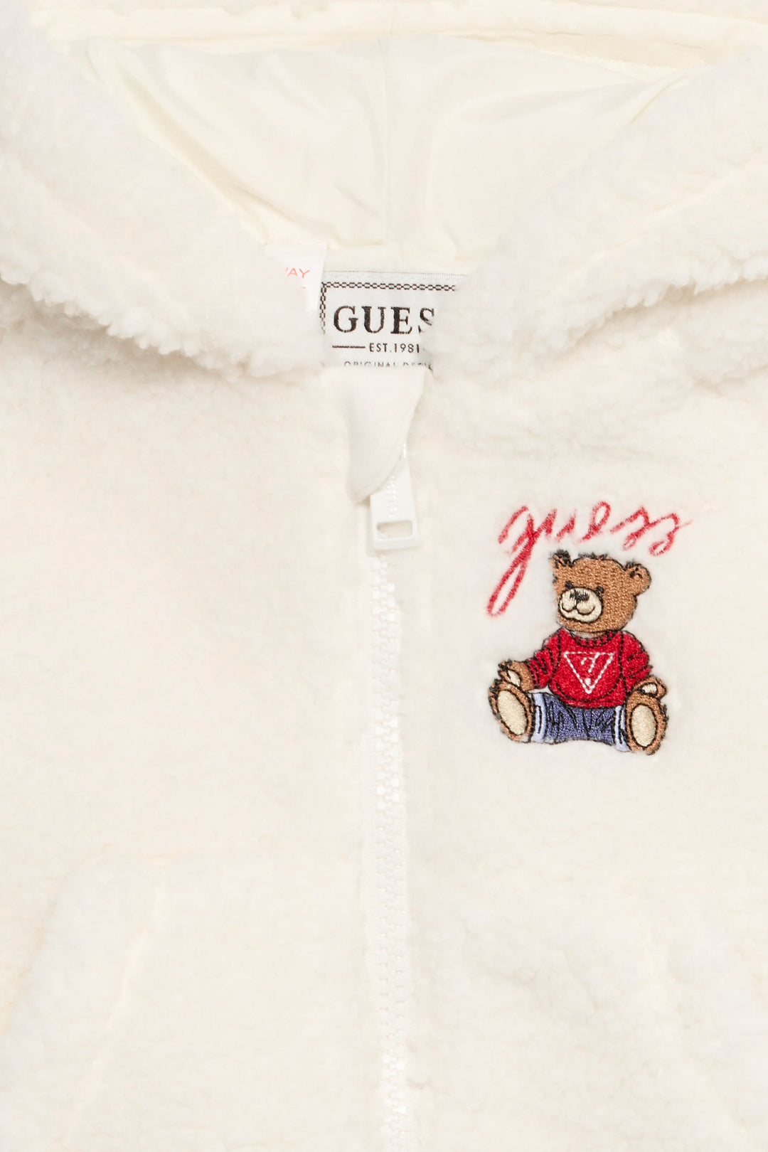 "Noa" Ivory Sherpa Hooded Jacket