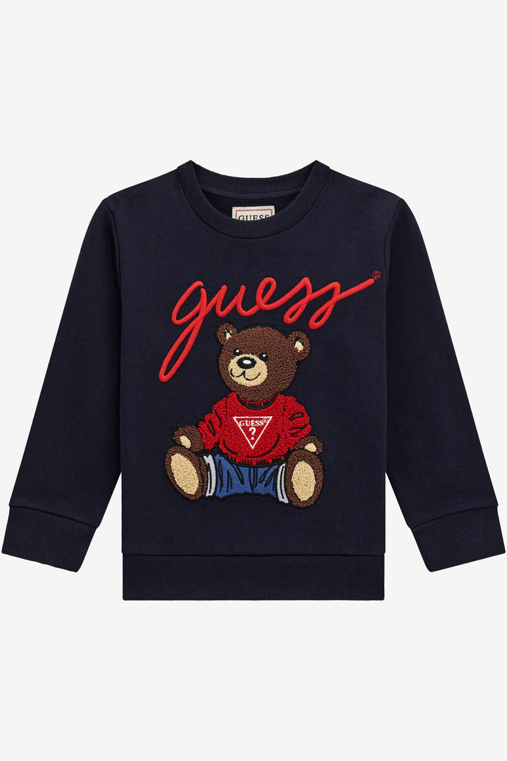 "Sebastian" Navy Bear Sweatshirt