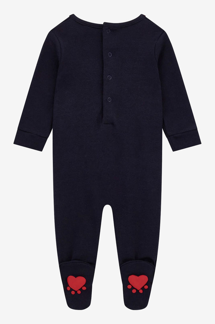 "Jonah" Navy Teddy Bear Sleepsuit
