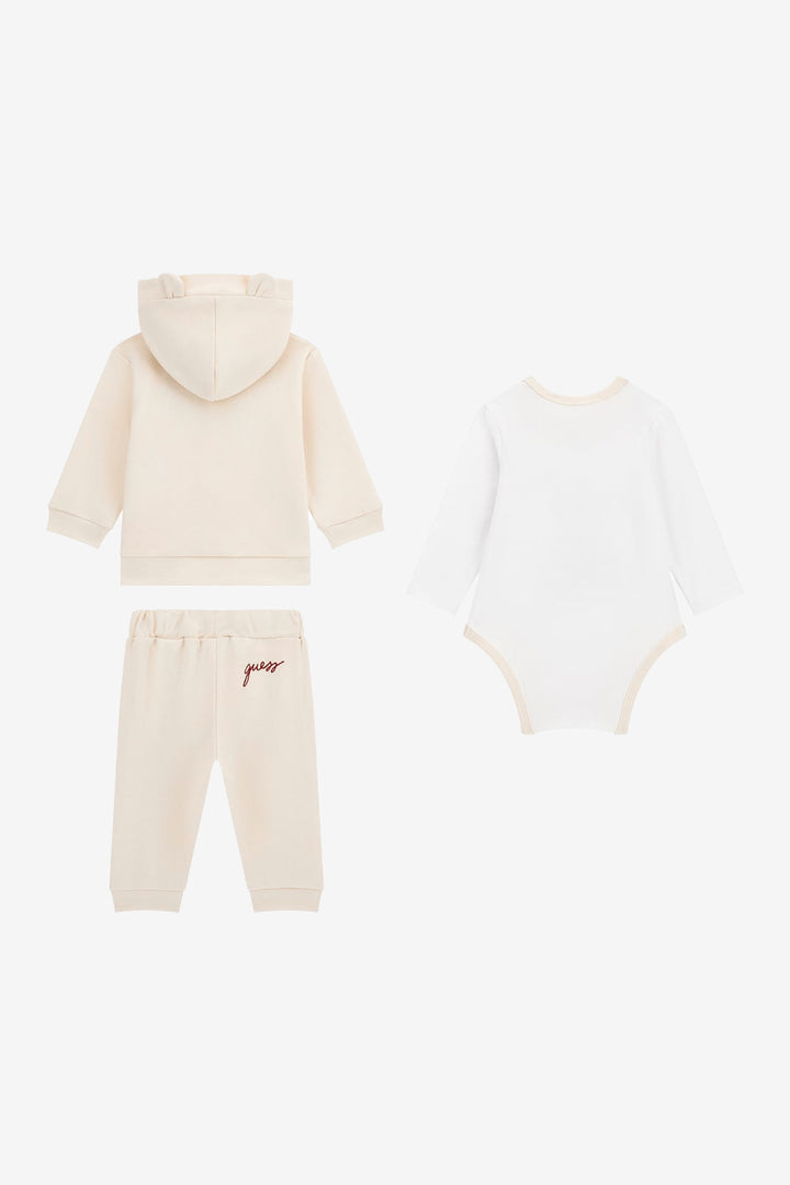 "Rory" Sand Teddy Bear 3-Piece Hooded Set