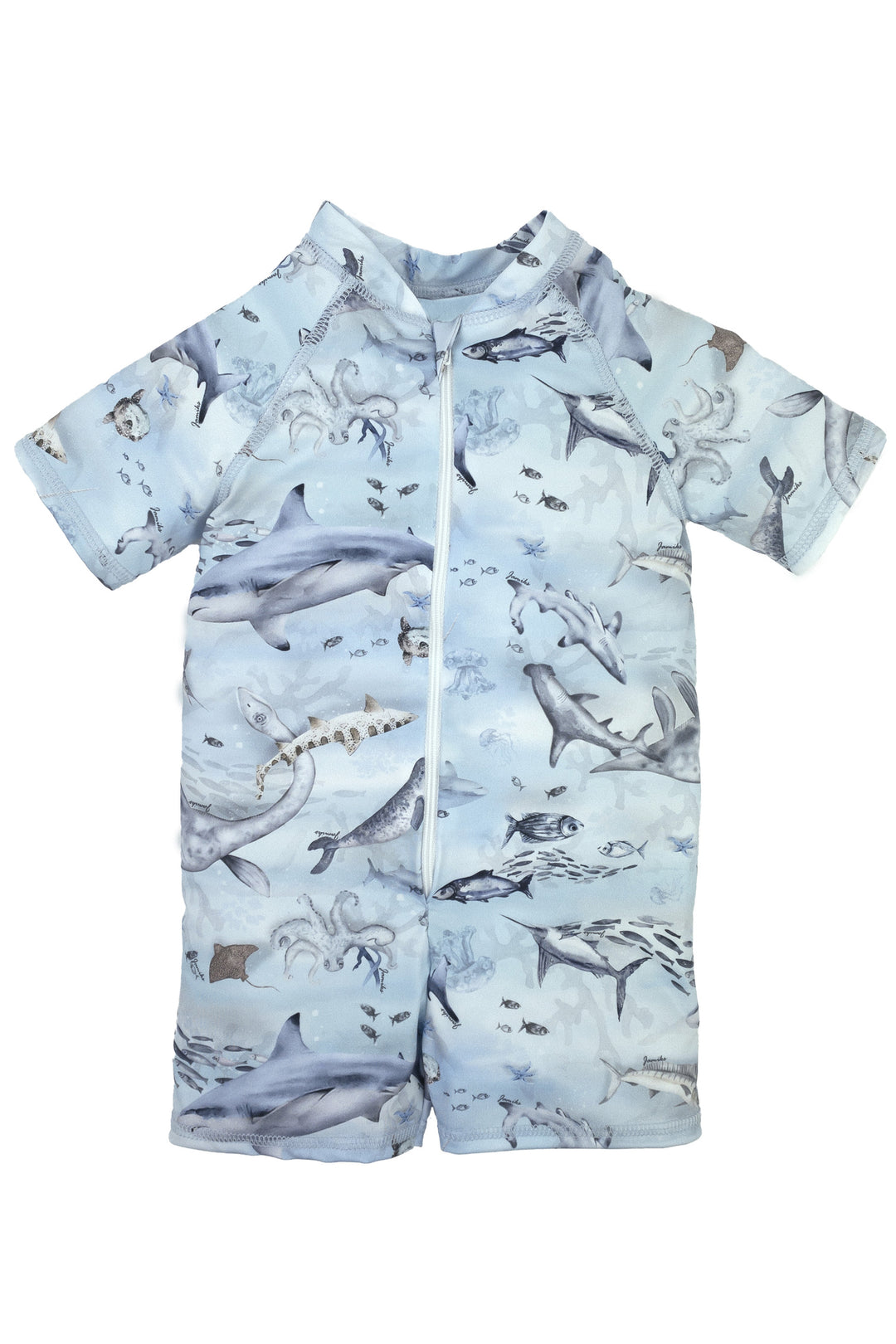 Jamiks "Hawkins" Blue Ocean Print Swimsuit | Millie and John
