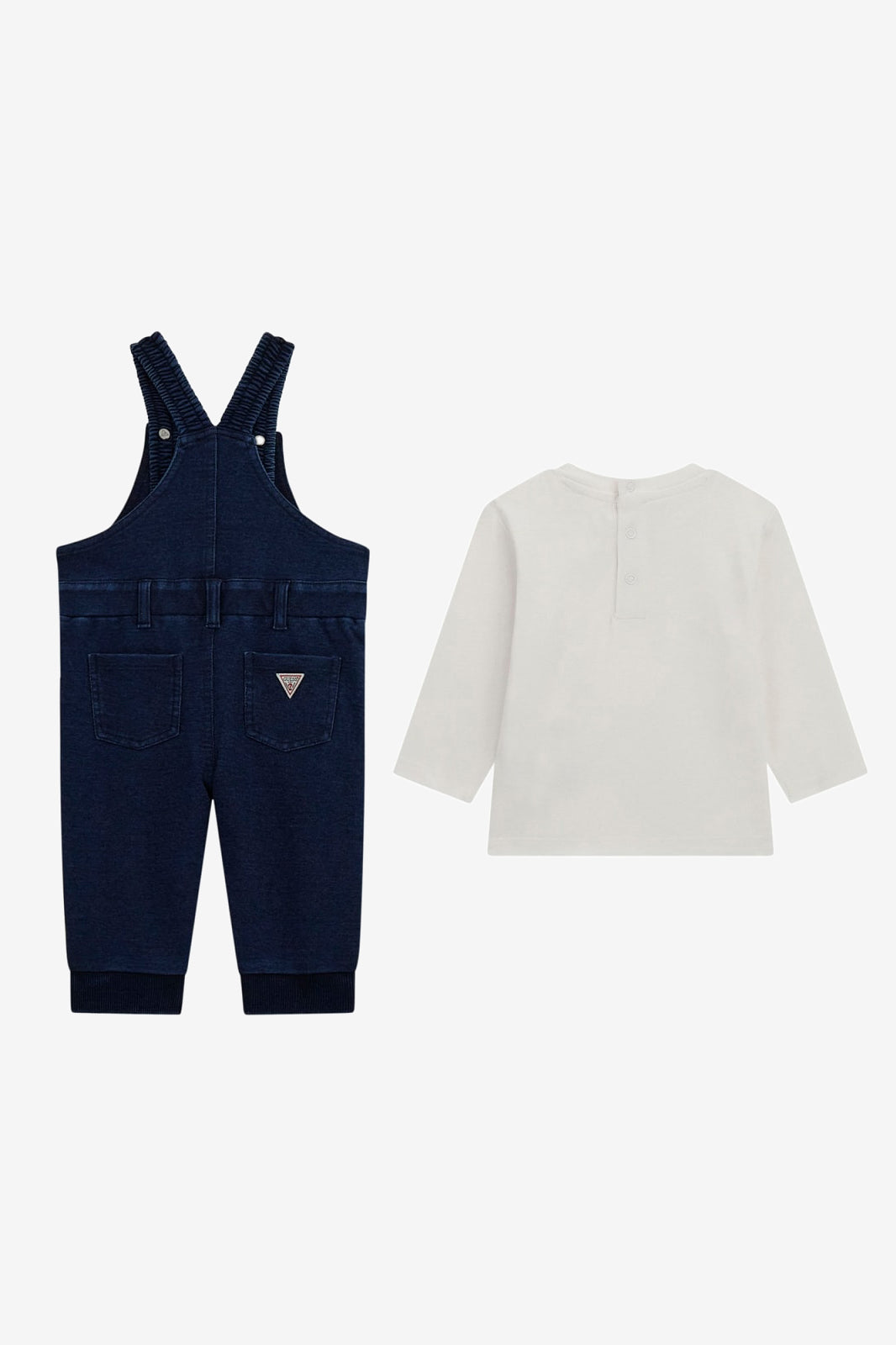 "Teddy" Navy Teddy Bear Dungaree Set