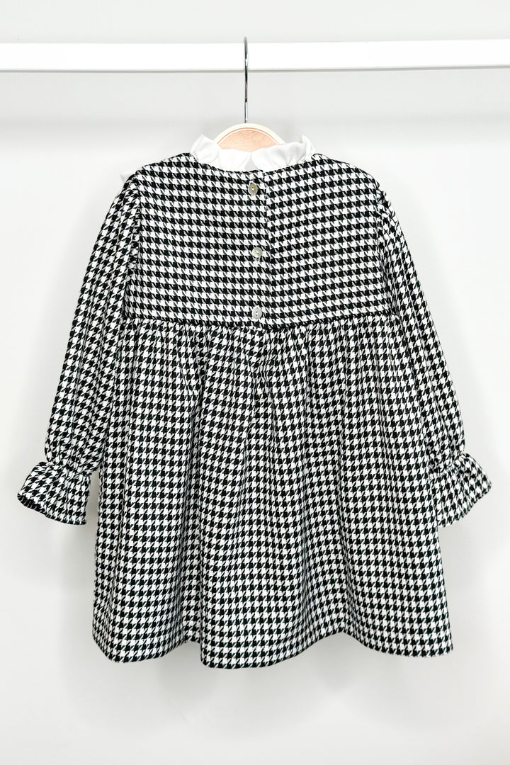 Fofettes "Novella" Black Houndstooth Dress | Millie and John