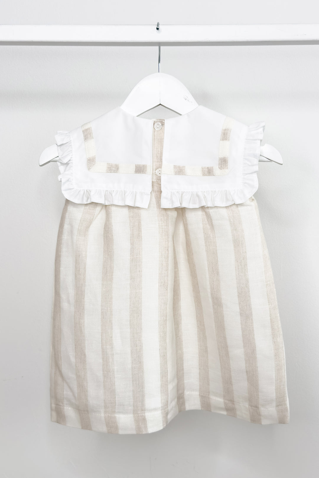 "Florence" Beige Stripe Dress