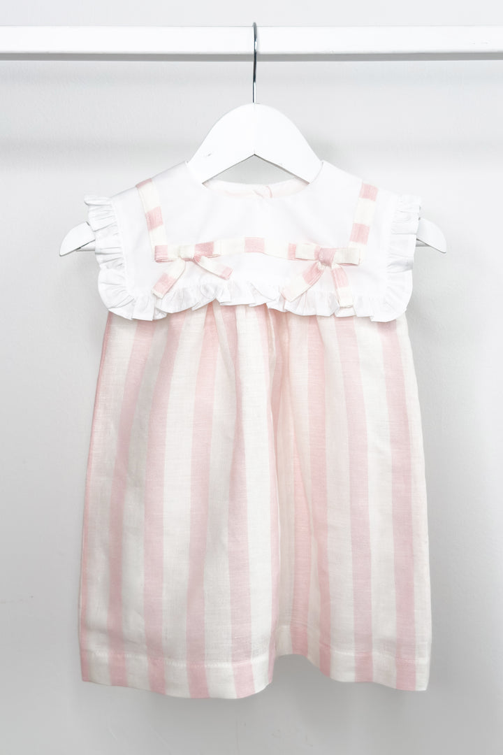 "Florence" Pink Stripe Dress