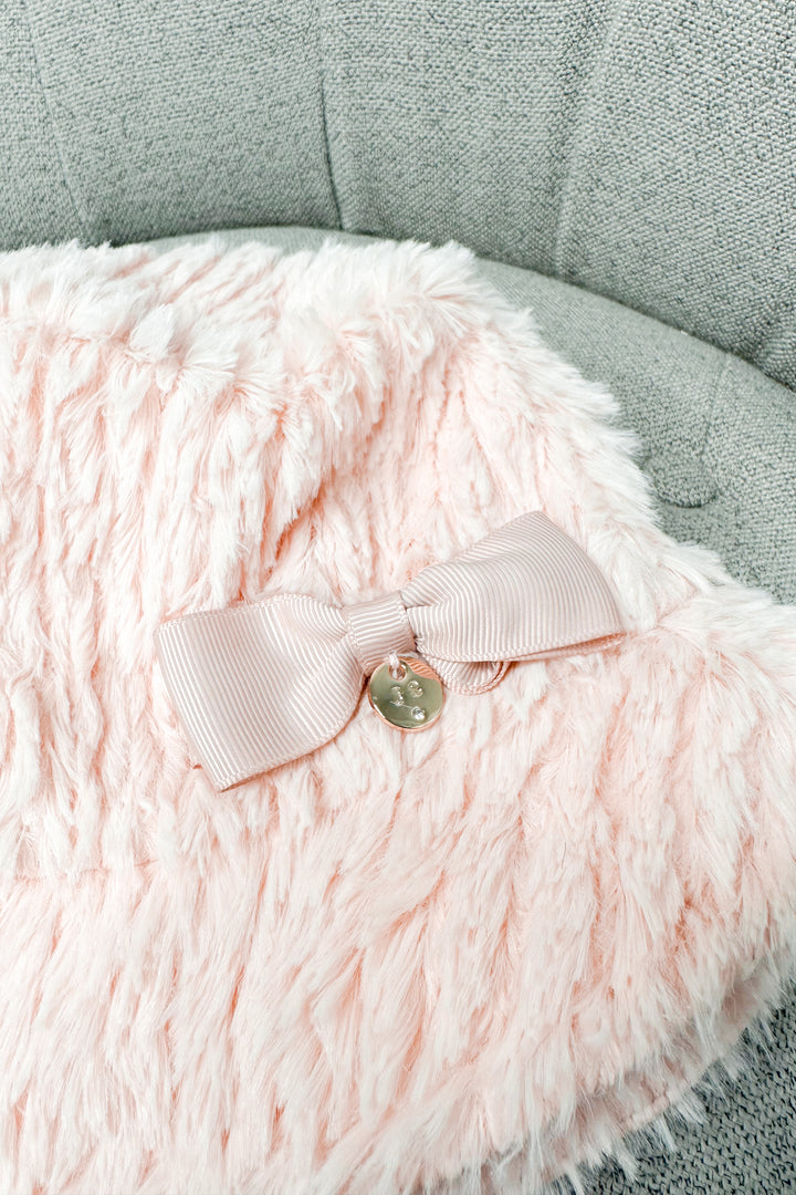 Pink Faux Fur Bucket Hat